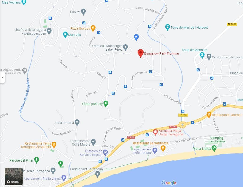 Acogedor Bungalow Park Florimar Tarragona Esterno foto